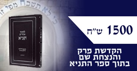 הקדשת פרק והנצחת שם בתוך ספר התניא